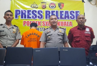 Press release Polsek Syiah Kuala