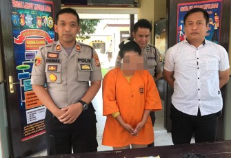 Polsek Gading Cempaka saat gelar konferensi pers