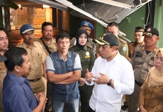Wakil Wali Kota Bengkulu Dedy Wahyudi Sidak di Pasar Tradisional Modern