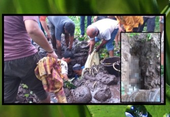 Pasca jenazah almarhum Wina ditemukan terkubur