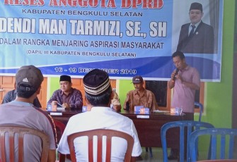 Reses Anggota DPRD Bengkulu Selatan Dendi Man Tarmizi