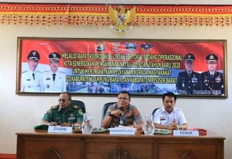 Rapat Koordinasi Operasi Lilin Krakatau Pengamanan Natal Dan Tahun Baru 2020