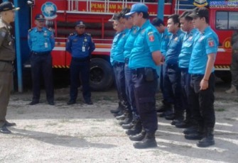 Plt Kasatpol PP Kabupaten Lampung Barat  M Henry Faisal Lakukan Monitorin Personil 