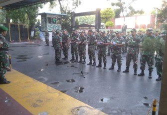 Prajurit Kodim 0503/JB Laksanakan Minggu Militer