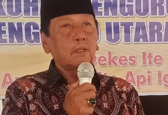 Ketua Umum Forum Masyarakat Rejang Bengkulu Utara Hazadin Harun 