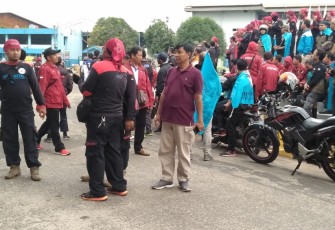 Aksi Buruh di Jakarta