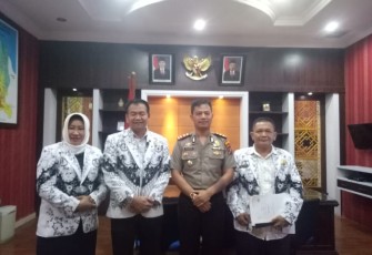 PGRI Labuhanbatu Audiensi dengan Kapolres Labuhanbatu