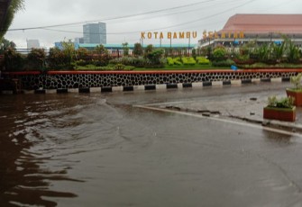 Kondisi banjir di Kelurahan Kota Bambu Selatan