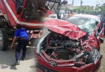 Pasca terjadi tabrakan
