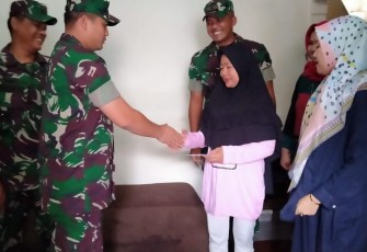 Ini Kepedulian Dandim 0506/Tgr Terhadap Anggotanya yang Terdampak Banjir