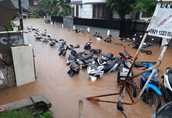Potret kondisi banjir di Jakarta