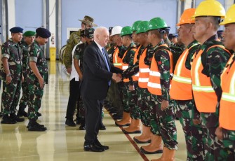 Pelepasan Satgas Garuda RI ke Australia