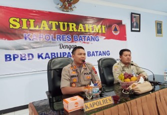 Kapolres Batang Beri Apresiasi BPBD dan Relawan