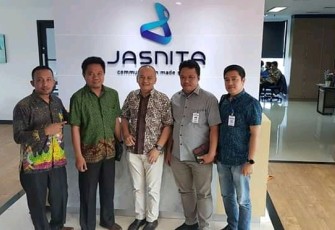 Pemkab Lambar Audiensi Bersama PT Jasnita Telekomindo