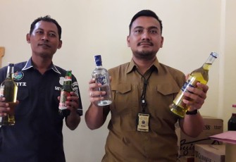 Pers rilis hasil razia minuman keras