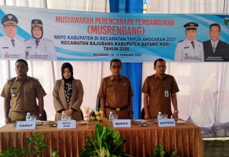 Camat Bajubang Adakan Musrembang Tahun 2020