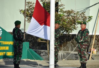 Upacara Bendera Korem 141/Tp 