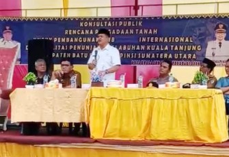 Bupati Batu Bara Hadiri Konsultasi Publik