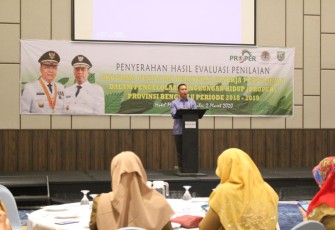 Wakil Gubernur Bengkulu saat memberi sambutan