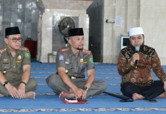 Wali Kota Bengkulu Helmi Hasan Saat Berikan Arahan  