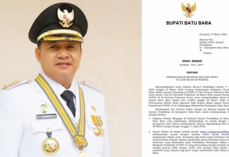  Bupati Batu Bara Keluarkan Surat Edaran