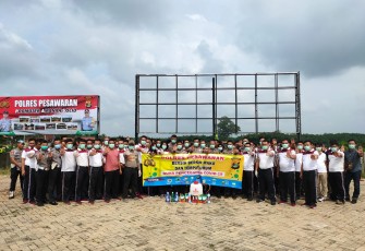 Polres Pesawaran Sapu Bersih Mako dan Tempat Umum