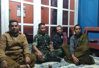 Babinsa Koramil 04/Bawang Galakkan Ronda Malam