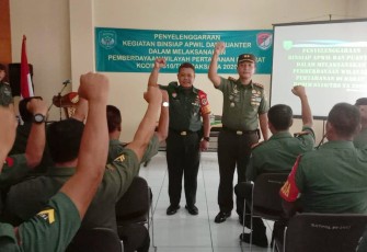 Dandim 0510/Trs Buka Penyelenggaraan Kegiatan Binsiap Apwil dan Puanter TA 2020