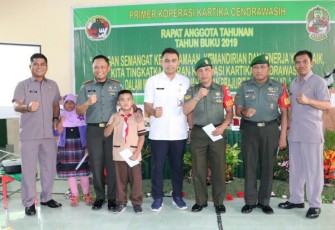 Dandim 0504/JS Buka Rapat Anggota Tahunan Koperasi Kartika Cendrawasih