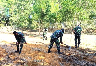 Kodim 0315/Bintan Tanam Jagung di Lahan Seluas 1 Hektar