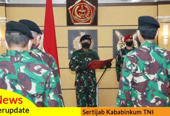 Panglima TNI Pimpin Sertijab Kepala Badan Pembinaan Hukum
