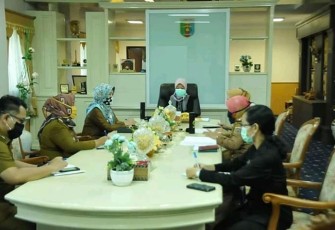 Wakil Gubernur Lampung Chusnunia Chalim Pimpin Rakor Dengan Tim Pelaksana Smart Village Provinsi Lampung Tahun 2020