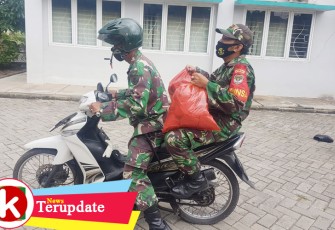 Dapur Umum Kodim 0506/Tgr Antarkan 500 Bungkus Makan Sahur Siap Saji