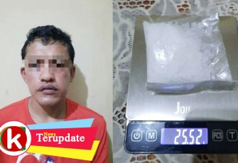 Tersangka dan Barang Bukti saat diamankan