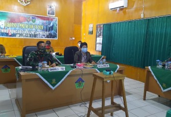 Pelaksanaan Rakornis TMMD ke 108 di Aula Kodim 0423 Bengkulu Utara 