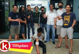 Tersangka saat diamankan