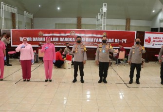 Polda Bengkulu Gelar Donor Darah