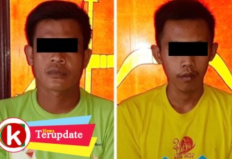 2 Pelaku saat diamankan petugas
