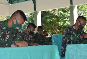 TNI AD Test Psikologi 35 Prajurit Yonif 725