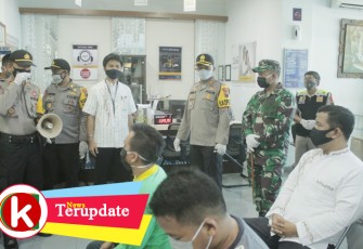 Polres dan Kodim Batang Sosialisasi New Normal