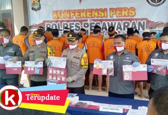 Konferensi Pers Polres Pesawaran