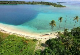 Salah satu titik lokasi objek wisata di Kepulauan Banyak Aceh Singkil.