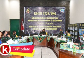 Korem 074/Warastratama menggelar Latihan Posko I Kodim 0728/Wonogiri.