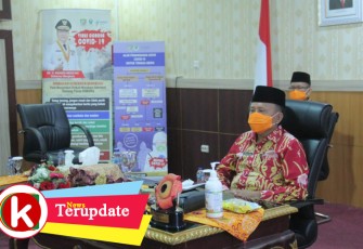Virtual Meeting Sekretaris Daerah Provinsi Bengkulu Hamka Sabri