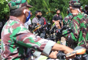 Puluhan Motor Trail Siap Terabas Lokasi TMMD 108 Kodim 0807/Tulungagung