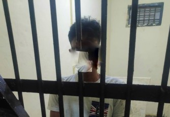 Tersangka saat diamankan