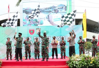 Panglima TNI dan Kapolri Melepas Ratusan Babinsa dan Bhabinkamtibmas Mengantar Bansos