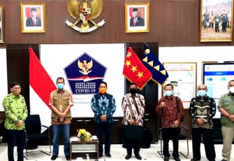 Pertemuan Tim Gugus Tugas Pemkab Bintan dengan Ketua BNPB
