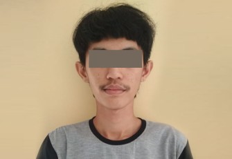 Tersangka saat diamankan