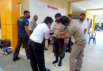 Biro SDM Polda Bengkulu Periksa Kebugaran Personel Dimasa Covid-19